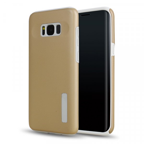Wholesale Galaxy S8 Pro Armor Hybrid Case (Champagne Gold)